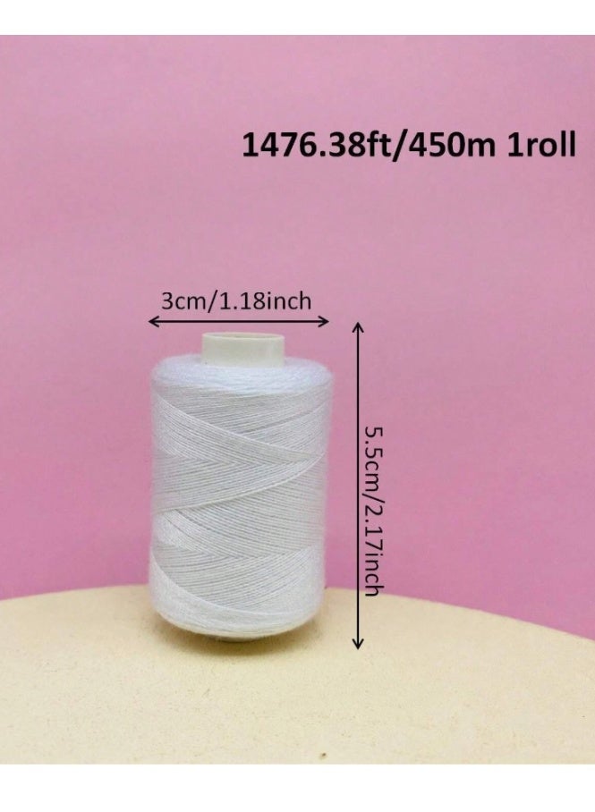 2 Pieces 500 Yards 1 Black /1 White Household Sewing Thread - Image 2